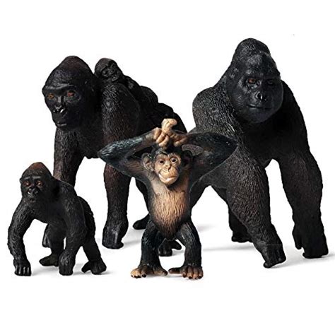 Buy gemini&genius King Kong Toys, Safari Animal Toys Gorilla Family ...