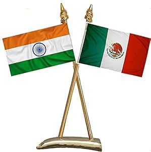 UNIq International Countries Miniature Double Sided Flags made of 100% ...