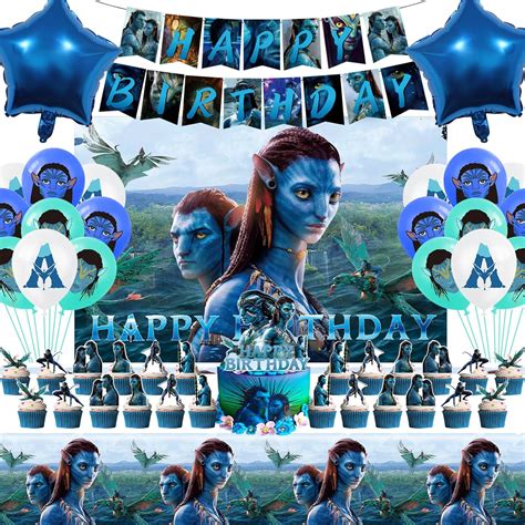 HESHS 54Pcs Avatar Movie Way of Water Birthday Party India | Ubuy