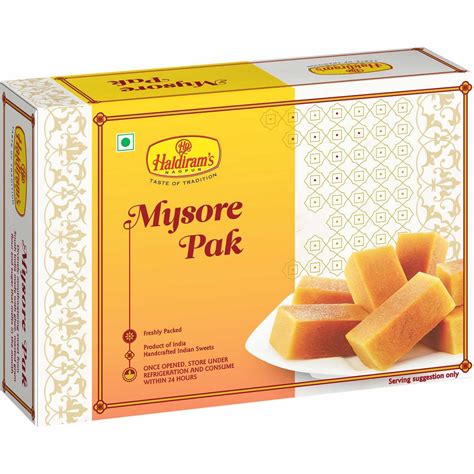 Haldiram's Nagpur Mysore Pak 250g | Traditional South Indian Sweet ...