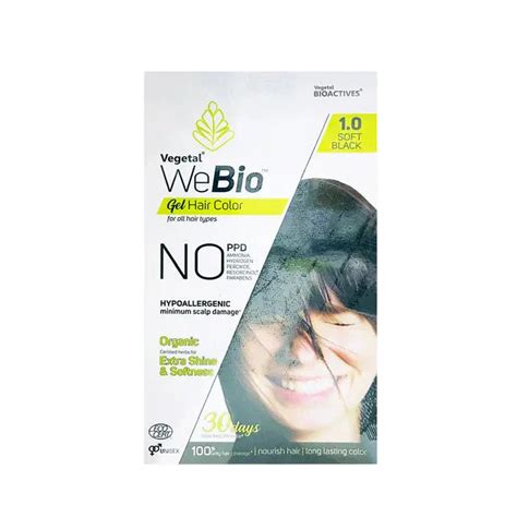 Vegetal WeBio Get Hair Colour For All Hair Types 1.0 Soft Black – Sarinskin