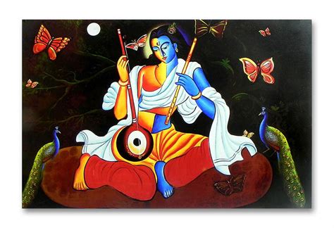 Buy Tamatina Religious Posters | Matte Vinyl Stickers | Sri Krishna ...