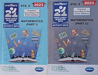 Buy 21 Navneet Apekshit Prashasanch class 10 Math Part 1 + math Part 2 ...