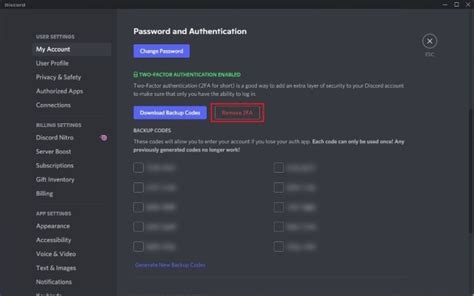 Image result for Remove 2FA Discord without Code