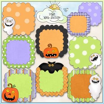Halloween Hodge Podge Clip Art Bundle - 6 Colored Clip Art Sets | TPT
