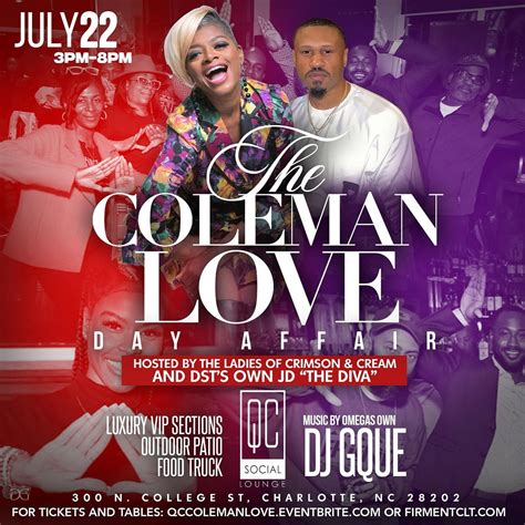 A Coleman Love Day Affair Hosted by the Ladies of Crimson & Cream and ...