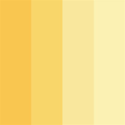 Sunshine Yellow Color Palette - ColorDrop