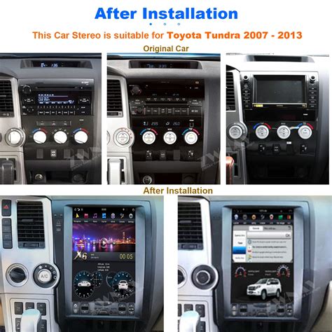 ZWNAV Car Stereo for Toyota Tundra Accessories Radio Carplay Android ...