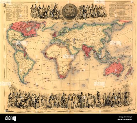 World map 1800s hi-res stock photography and images - Alamy