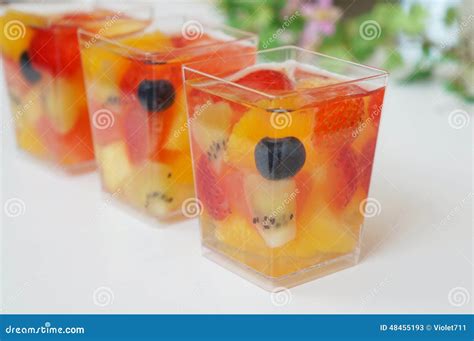 Summer Fruit Jelly stock image. Image of gelee, cool - 48455193
