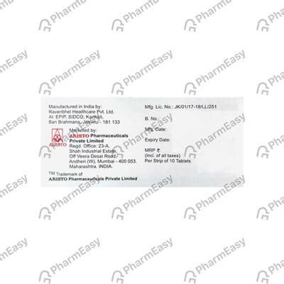 Telvas Lnc 12.5mg Strip Of 10 Tablets: Uses, Side Effects, Price ...