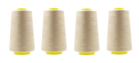 Mandala Crafts 4 Pack of Serger Threads Cones Spools - 40S/2 24000 ...
