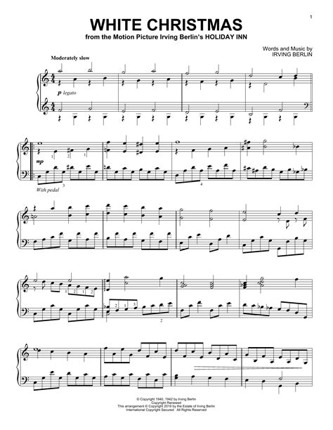 White Christmas (Download) » Sheet Music for Piano