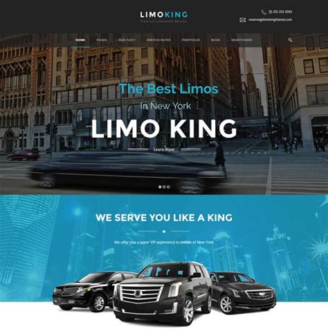 limo king limousine transport car hire theme