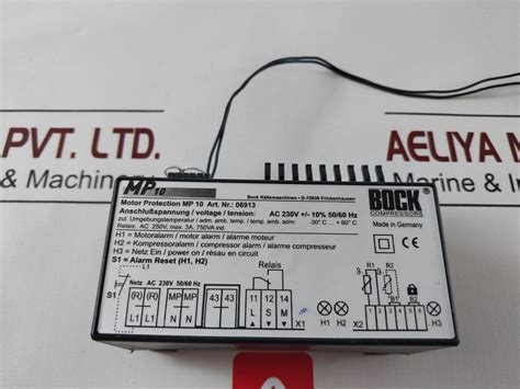 Bock Mp10 06913 Motor Protection Module – Aeliya Marine Tech