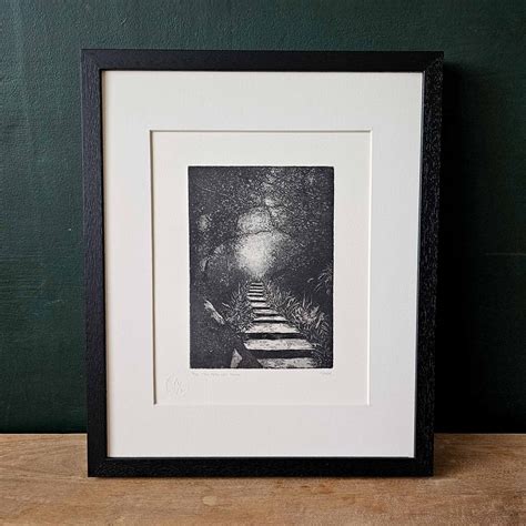 The Path Less Taken | Step Into Nature | Black and White Illustration ...