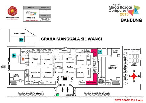 Denah Floorplan Mega Bazaar Computer 2013 | Jagat Review