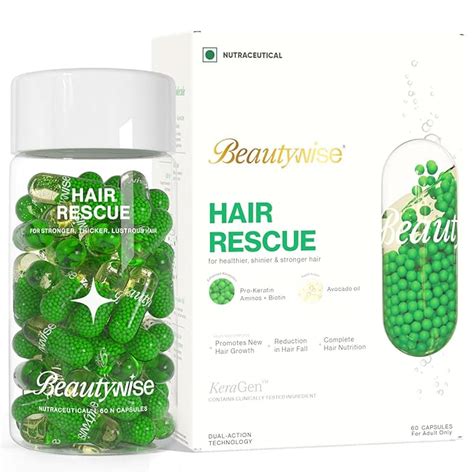 Beautywise Hair Rescue 60 Capsules| Biotin, Pro Keratin Amino Acids ...