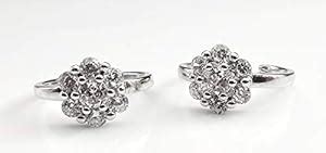 Sterling Sapphire Exclusive 925 Sparkling CZ Toe Rings in 92.5 Sterling ...