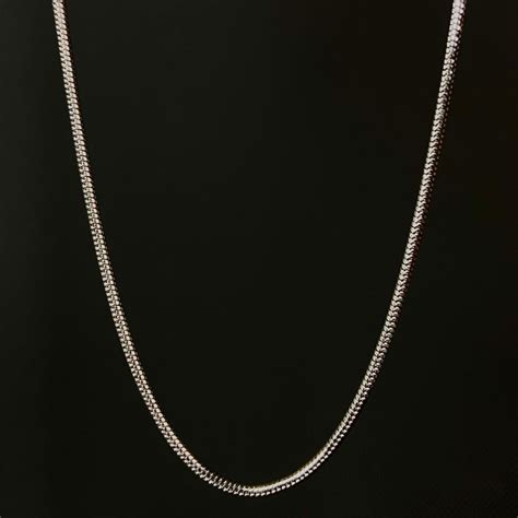 Snake Silver SST Men's Chain 2mm | Lavender Official