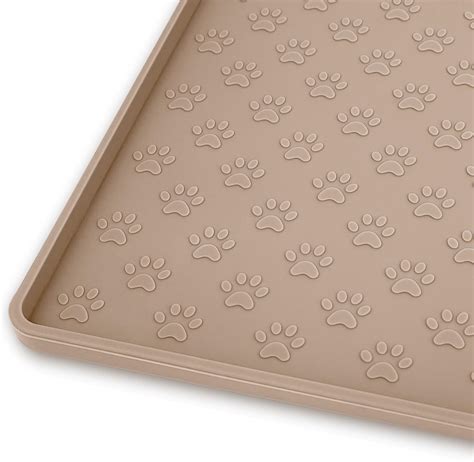 Amazon.com: Ptlom Dog Food Mat Anti-Slip Pet Bowl Mats for Food and ...