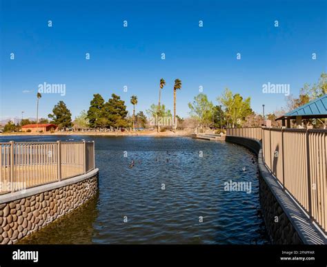 Sunny view of the Lorenzi Park at Las Vegas Stock Photo - Alamy