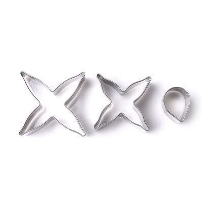 Buy RACHNA 3D Flower Cookie Cutter Mold Phalaenopsis Camellia Clematis ...