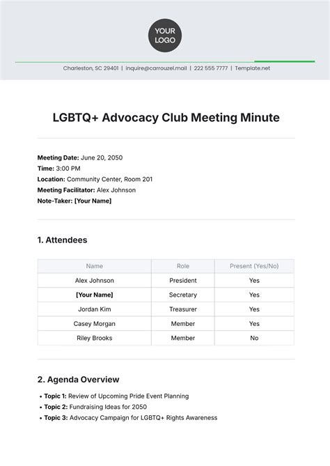 Booster Club Meeting Minutes Template - prntbl.concejomunicipaldechinu ...