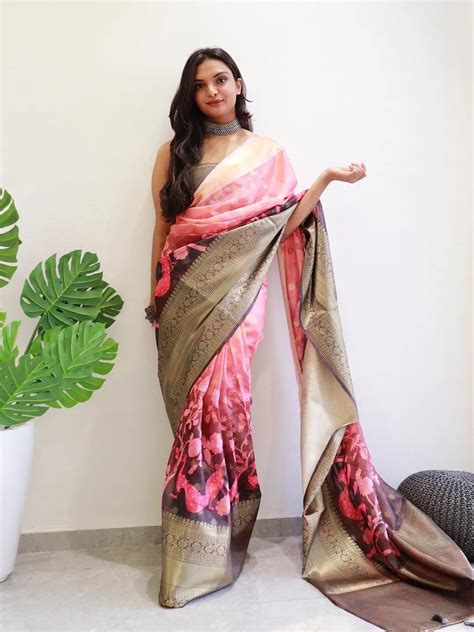 Buy Moonga Silk kota Doriya Kalamkari Printed Saree