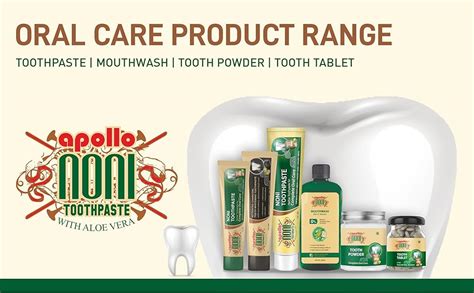Buy Apollo Noni Toothpaste for Entire Family, Daily Oral Detox - Pure ...
