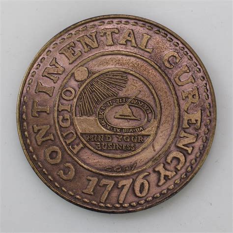 1776 Continental Dollar Brass Replica | Property Room