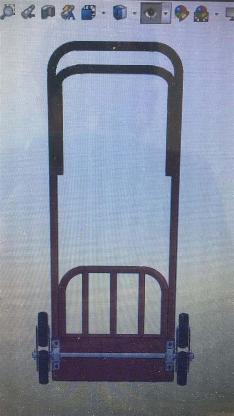 Tri Wheel Trolley for Climbing Stairs ( 3D CAD - SOLIDWORKS) | Freelancer