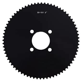 35 Chain Go Kart Sprocket 72 Tooth with a 2'' Bore Compatible with Go ...