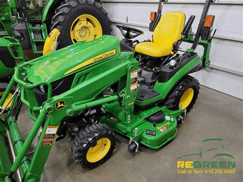 LIKE NEW - LOW HOUR John Deere 1025R Sub Compact Tractor, Loader, Mower ...