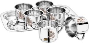 YM Stainless Steel Pack of 6 Stainless Steel Deluxe & Coffee (6 PCs ...