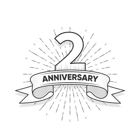 Premium Vector | Two years anniversary logotype style with handwriting ...