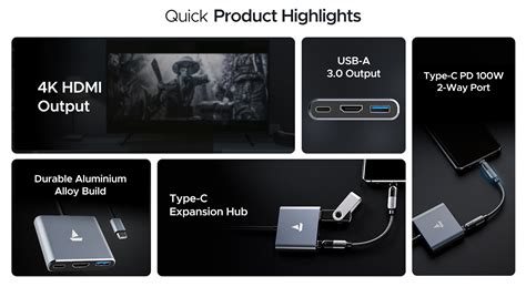 boAt Swift Lynk USB Hub - Multiport USB Hub for Laptops, Tablets Online