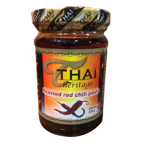 Thai Heritage Roasted Red Chili Paste 230g {Made in Thailand} | Shopee ...