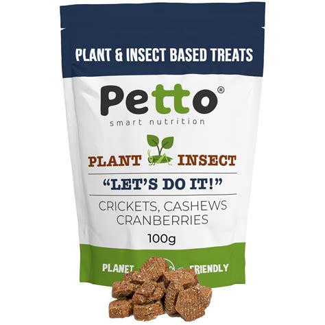 Buy Petto & Insect Based Hypoenic Dog Treats 100g | y & Meat-Free ...