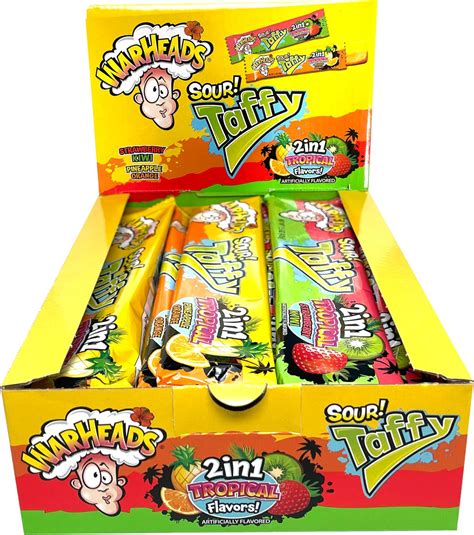 Amazon.com : Warheads Sour Popping Candy Assorted Fruit Flavors, 40 ...
