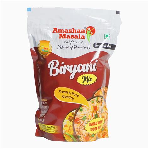 Amashaa Masala Eat for Live... Biryani Mix - 480Gm | Best Premix ...
