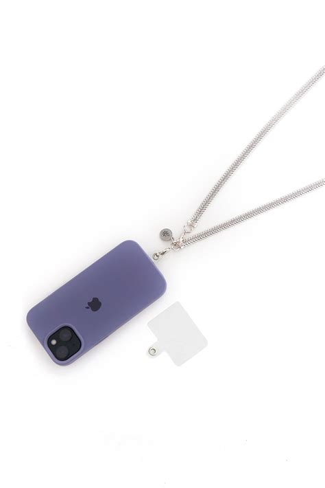 Buy Stylish Floretta Silver Dazzler Moblie Chain | Anaar