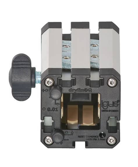 drylin® Q adjustable linear carriage, manual clamping