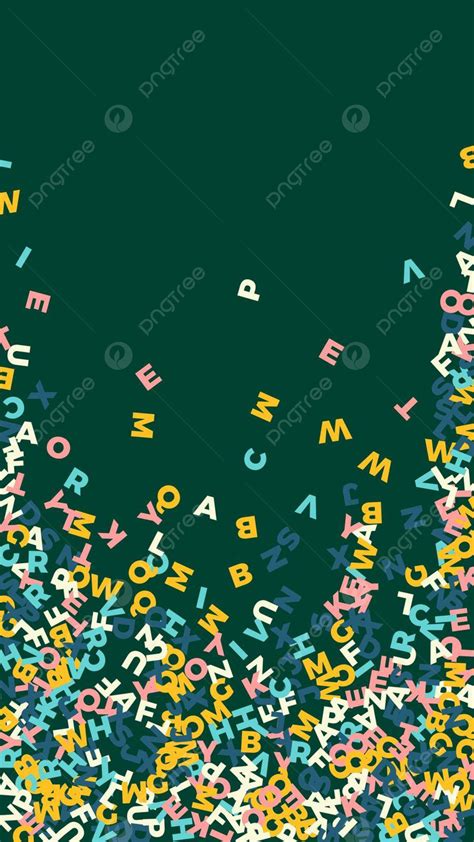 Letras Coloridas Cayendo De Regreso A La Escuela Pancarta Palabras ...