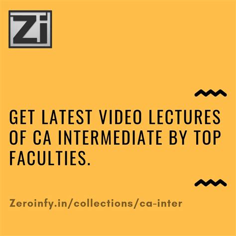 CA Inter All Subjects Latest Video Lectures by Top Faculties