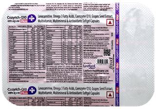 Cozyrich Q1o Plus Softgel Capsule 10 - Uses, Side Effects, Dosage ...