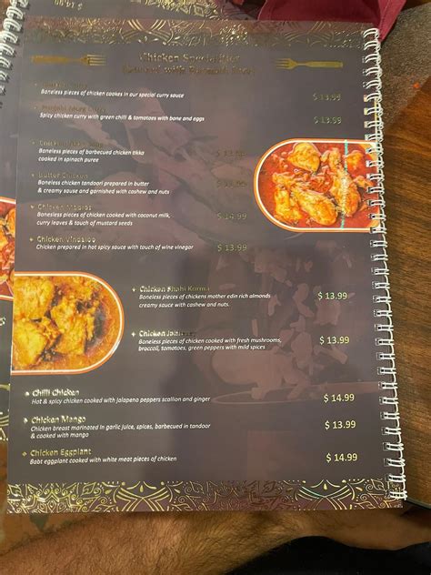 Menu at 5 STAR INDIAN CUISINE restaurant, Indianapolis