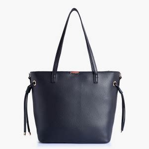 Buy LINO PERROS Women Black Tote Black Online @ Best Price in India ...