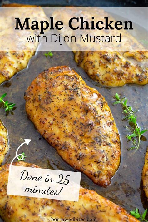 Maple Chicken with Dijon Mustard Recipe