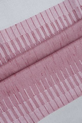 Square Threadwork Buttas Burgundy Red Jute Saree – Sundari Silks